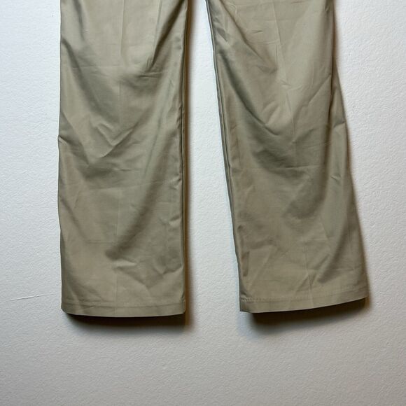 Lee Pants Womens 12 Tan Flex Motion Regular Fit Mid Rise Trouser Classic Career - Picture 8 of 12